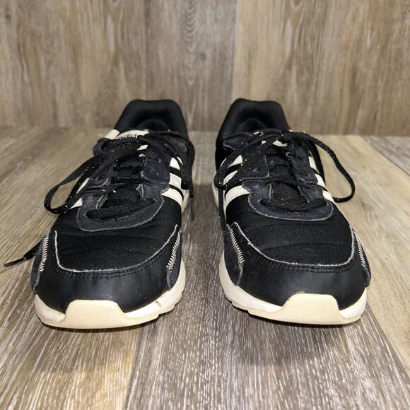 Adidas Retrorun EH1859 Womens US Size 9.5 Black White Running Sneaker Shoes - Picture 3 of 10